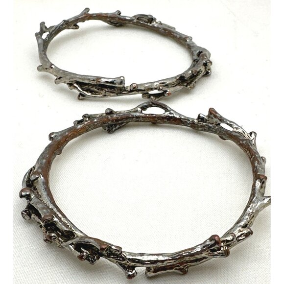 Twig Branch Vine Bangle Bracelets Two Toned Nature Inspired - Picture 7 of 8